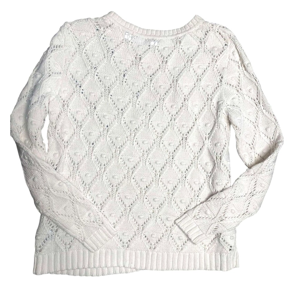Tommy Hilfiger Women's Sweater Cable Knit Pullover‎ preppy boho crochet Size XL - Picture 4 of 4